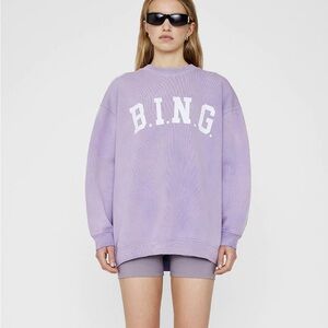 Anine Bing Lavender Sweatshirt